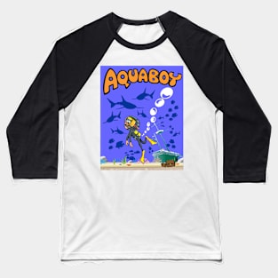 Aquaboy - Deep Blue Sea Adventure Baseball T-Shirt